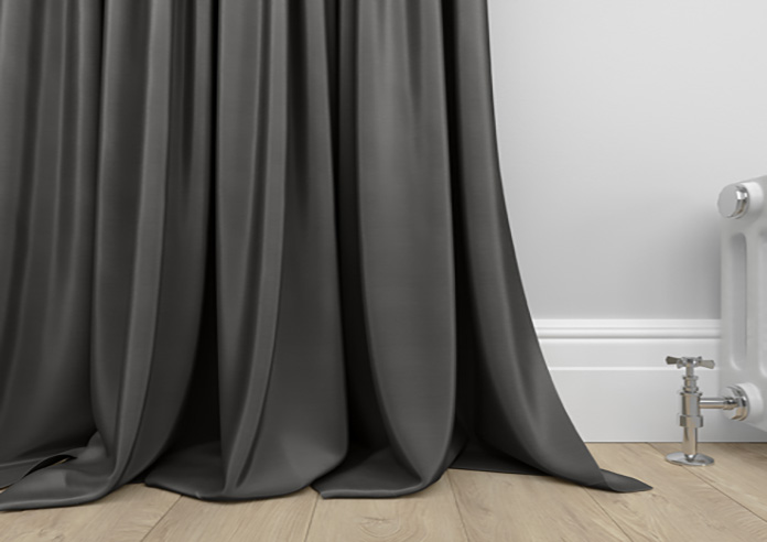 Akoya Faux Silk, Lustre Slate Grey - Made to Measure Curtains - Image 6